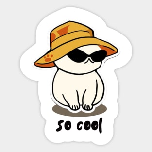 So cool cat Sticker